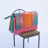 ミニ財布 モネ 蛇革 パイソン(アネモネ)