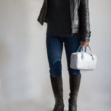 スクエアバッグ ルシア(ハンドル:アッシュ ボディと同じ革)