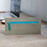 2mmの財布 Aplasta アプラスタ (アッシュ・ターコイズブルー)