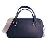 スクエアバッグ ルシア ネイビー(ハンドル:ネイビー ボディと同じ革)