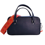 スクエアバッグ ルシア ネイビー(ハンドル:カラフルペイント)