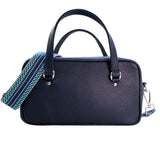 スクエアバッグ ルシア ネイビー(ハンドル:カラフルペイント)