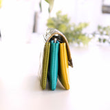 ミニ財布 モネ 蛇革 パイソン(緑)