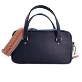 スクエアバッグ ルシア ネイビー(ハンドル:ネイビー ボディと同じ革)