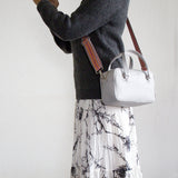 スクエアバッグ ルシア(ハンドル:アッシュ ボディと同じ革)