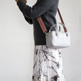 スクエアバッグ ルシア アッシュ(ハンドル:パイソン柄)