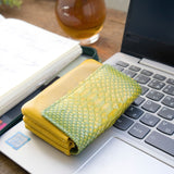 ミニ財布 モネ 蛇革 パイソン(イエローグラデーション)