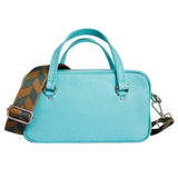 スクエアバッグ ルシア (ターコイズブルー/ハンドル:ターコイズブルー)