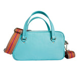 スクエアバッグ ルシア (ターコイズブルー/ハンドル:ターコイズブルー)