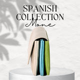 ライトグレーのコンパクト財布を横から見たところ