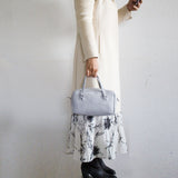 スクエアバッグ ルシア アッシュ(ハンドル:パイソン柄)