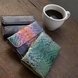 パイソン蛇革財布3色|超軽量で大容量な二つ折りレディース財布