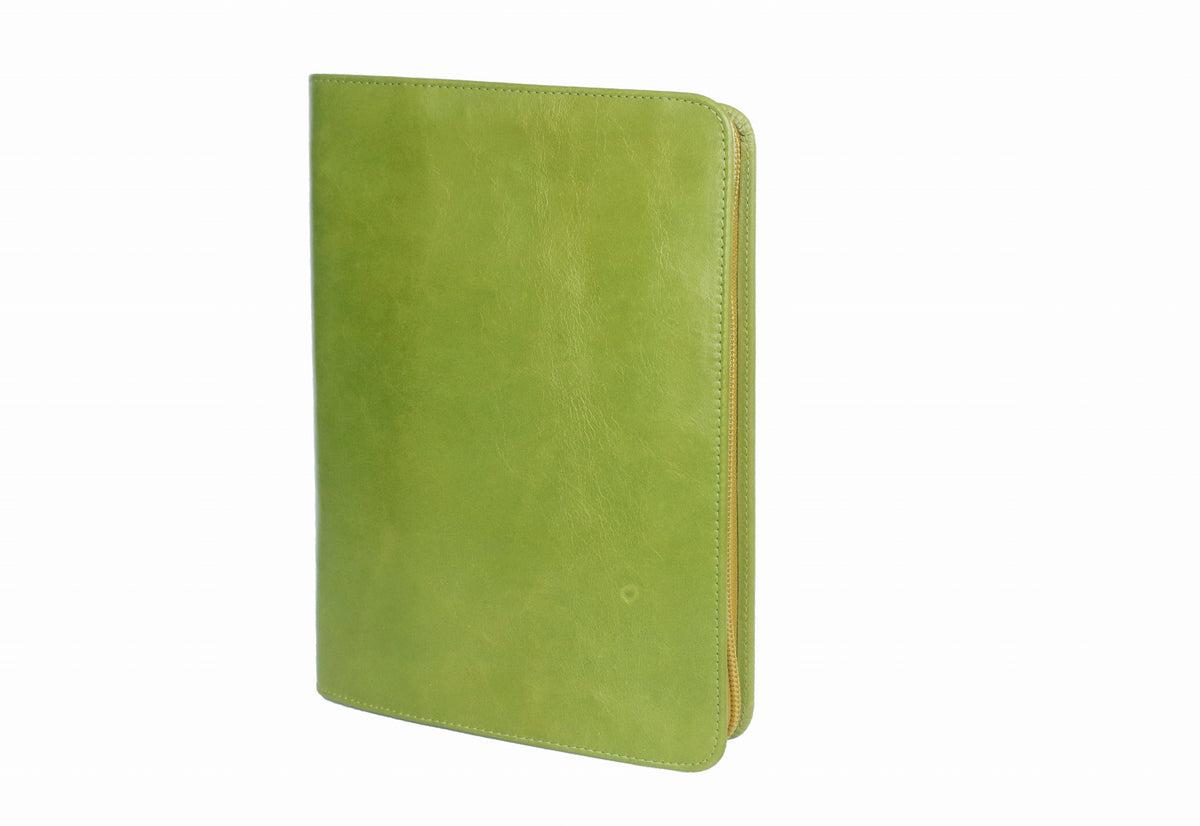 ノートカバー式クラッチバッグ リブレタ Libreta (アップルグリーン・ソルイエロー)