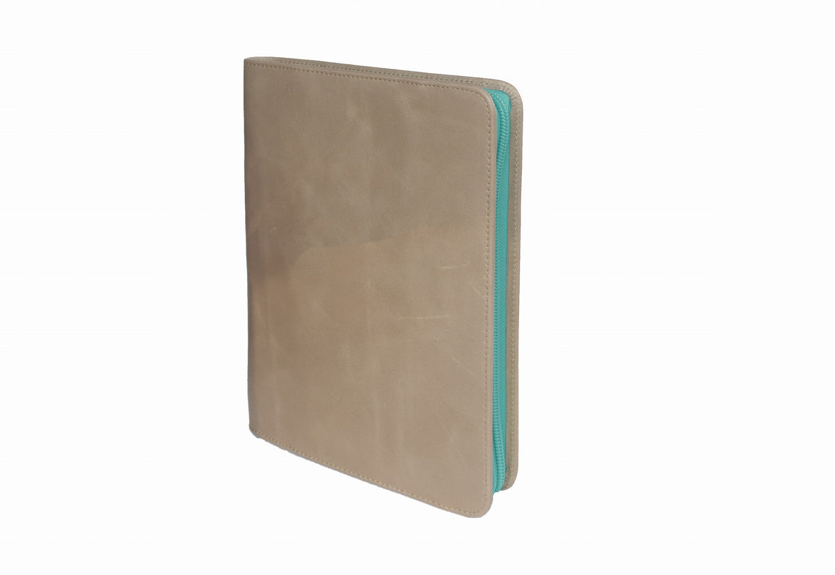ノートカバー式クラッチバッグ リブレタ Libreta (アッシュ・ターコイズブルー)