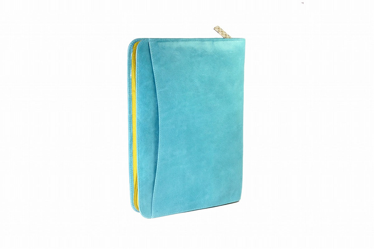ノートカバー 式クラッチバッグ リブレタ Libreta (ターコイズブルー)
