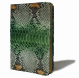 Excellenceクラッチバッグ パイソン リブレタ Libreta (ジェイド 内:ソルイエロー)