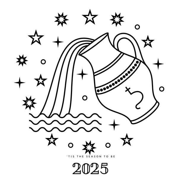 2025年水瓶座の運勢＆ラッキーカラーを風水、占星学、色彩心理学の視点から詳しく解説。金運を引き寄せるラッキーアイテムのご紹介
