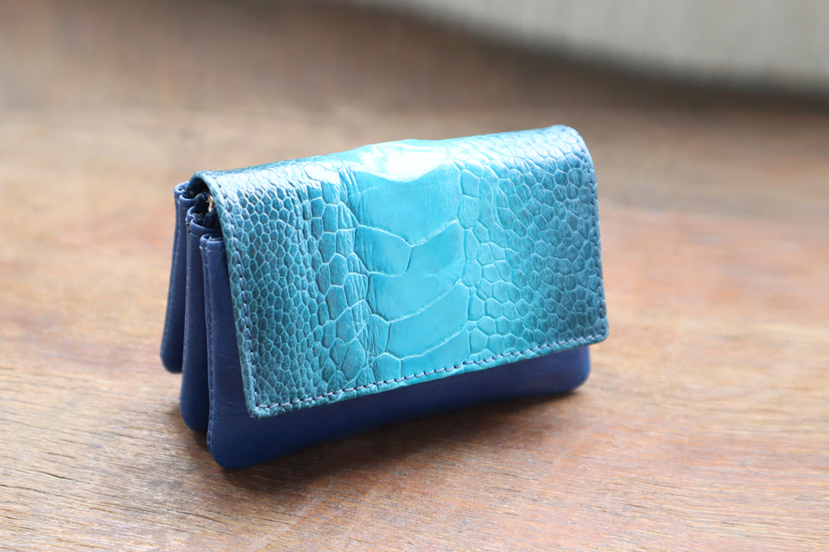 コンパクト財布(オーストレッグ) ミニ財布 モネ オストシリーズ （オーストレッグ青・ネイビー