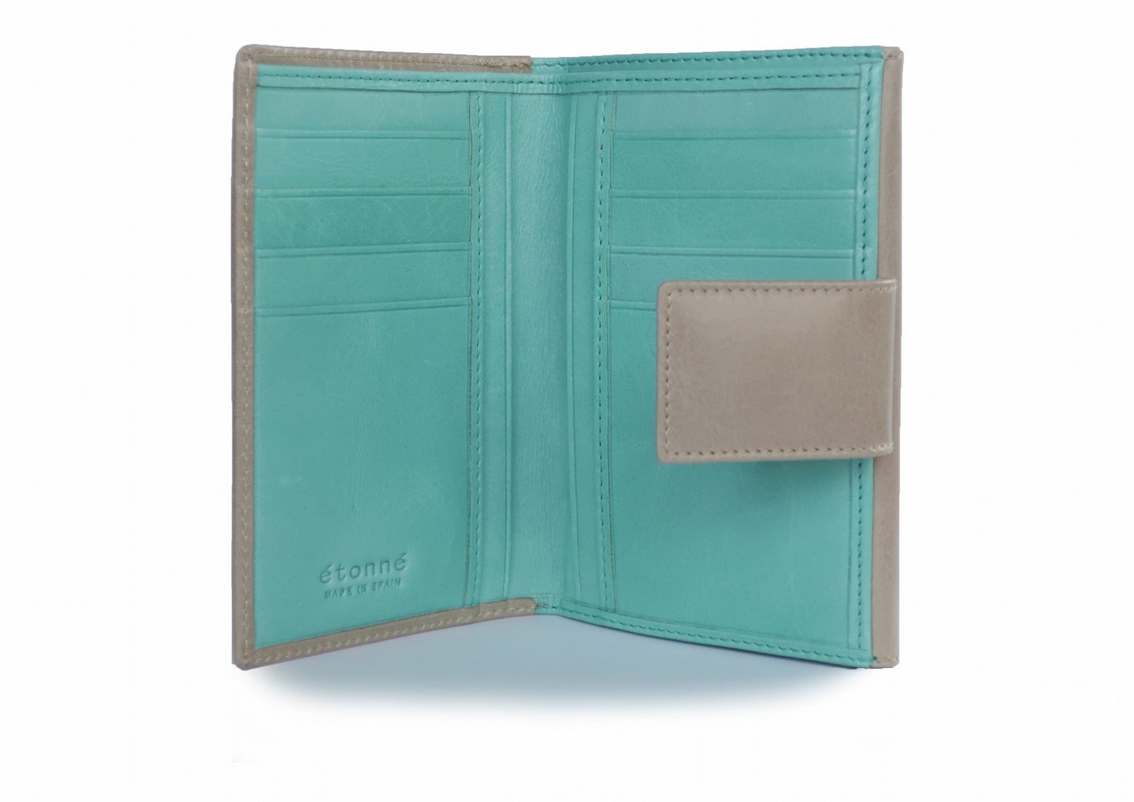 二つ折り財布 カルテラ Cartera （アッシュ・ターコイズブルー