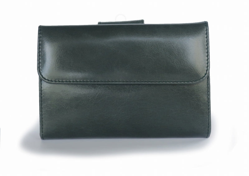 二つ折り財布　カルテラ　Cartera （モスグレー・キティピンク)